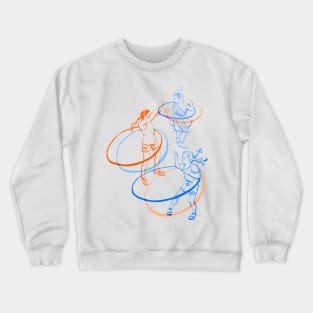 Red and Blue Hula Hoopers Crewneck Sweatshirt